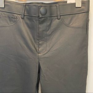 NWT Zara high rise faux leather black leggings size medium